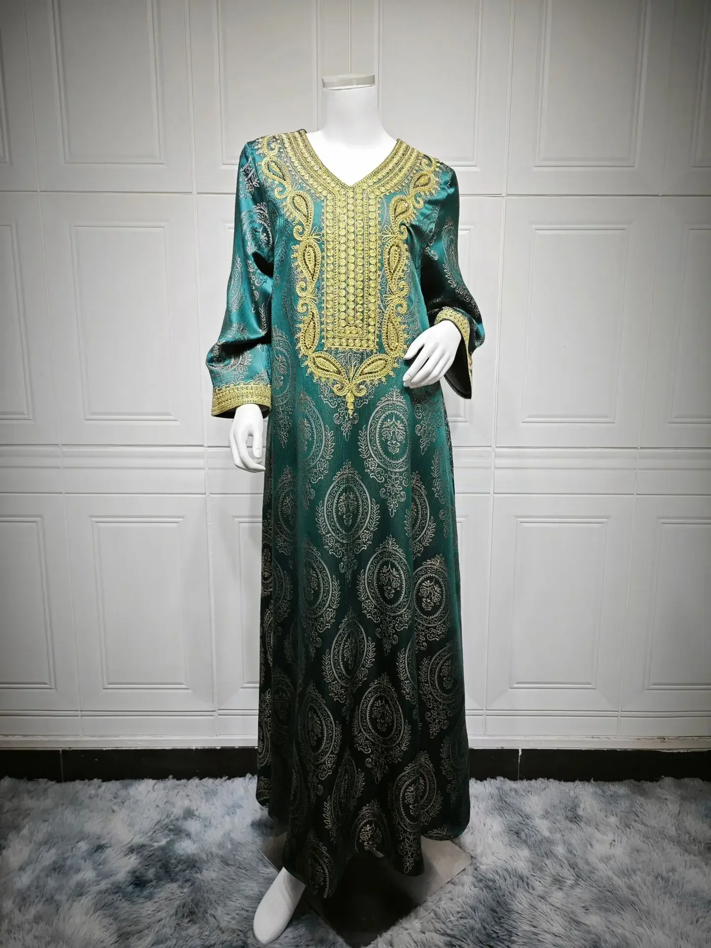 Eid Women Muslim Dress Jalabiya Abaya Dubai Vestidos Largos Party Caftan Ramadan Long Dresses Abayas Kaftan Arab Long Robe 2025