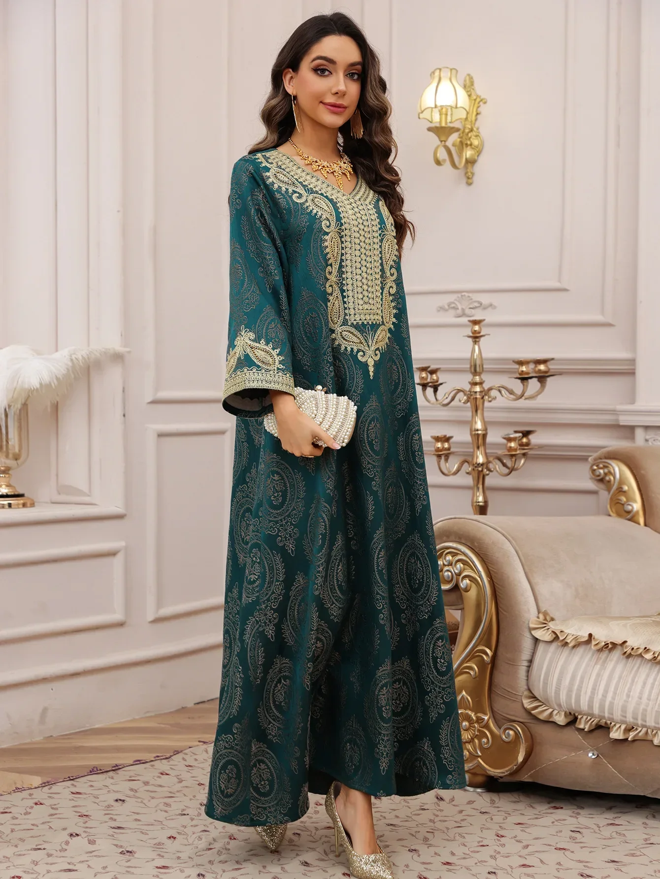 Eid Women Muslim Dress Jalabiya Abaya Dubai Vestidos Largos Party Caftan Ramadan Long Dresses Abayas Kaftan Arab Long Robe 2025