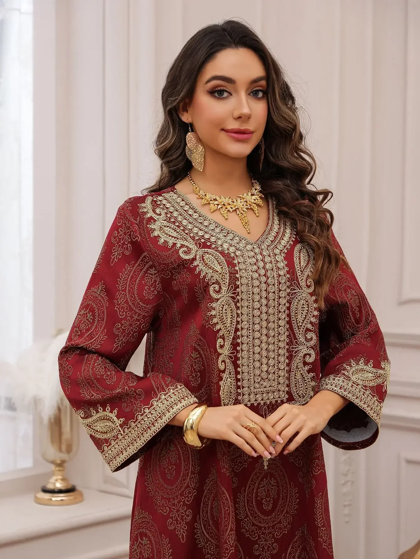 Eid Women Muslim Dress Jalabiya Abaya Dubai Vestidos Largos Party Caftan Ramadan Long Dresses Abayas Kaftan Arab Long Robe 2025