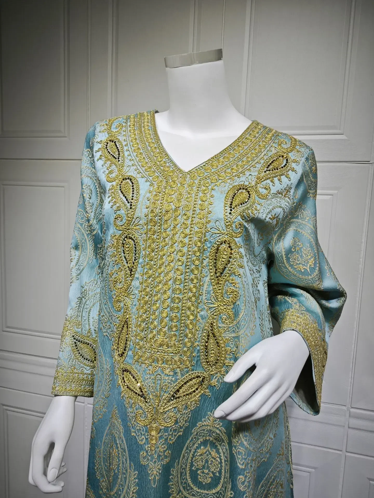 Eid Women Muslim Dress Jalabiya Abaya Dubai Vestidos Largos Party Caftan Ramadan Long Dresses Abayas Kaftan Arab Long Robe 2025