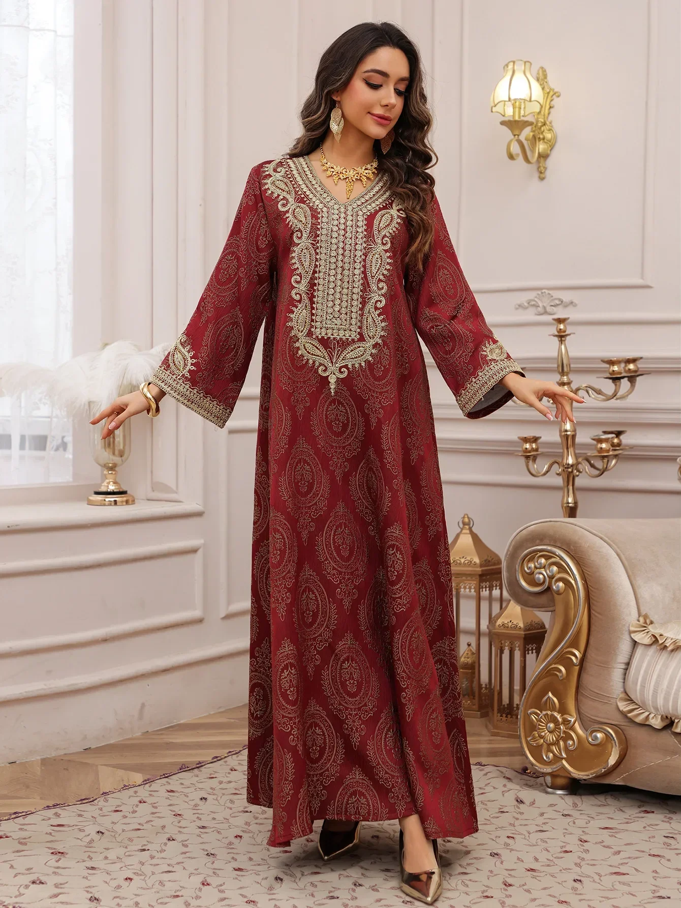 Eid Women Muslim Dress Jalabiya Abaya Dubai Vestidos Largos Party Caftan Ramadan Long Dresses Abayas Kaftan Arab Long Robe 2025