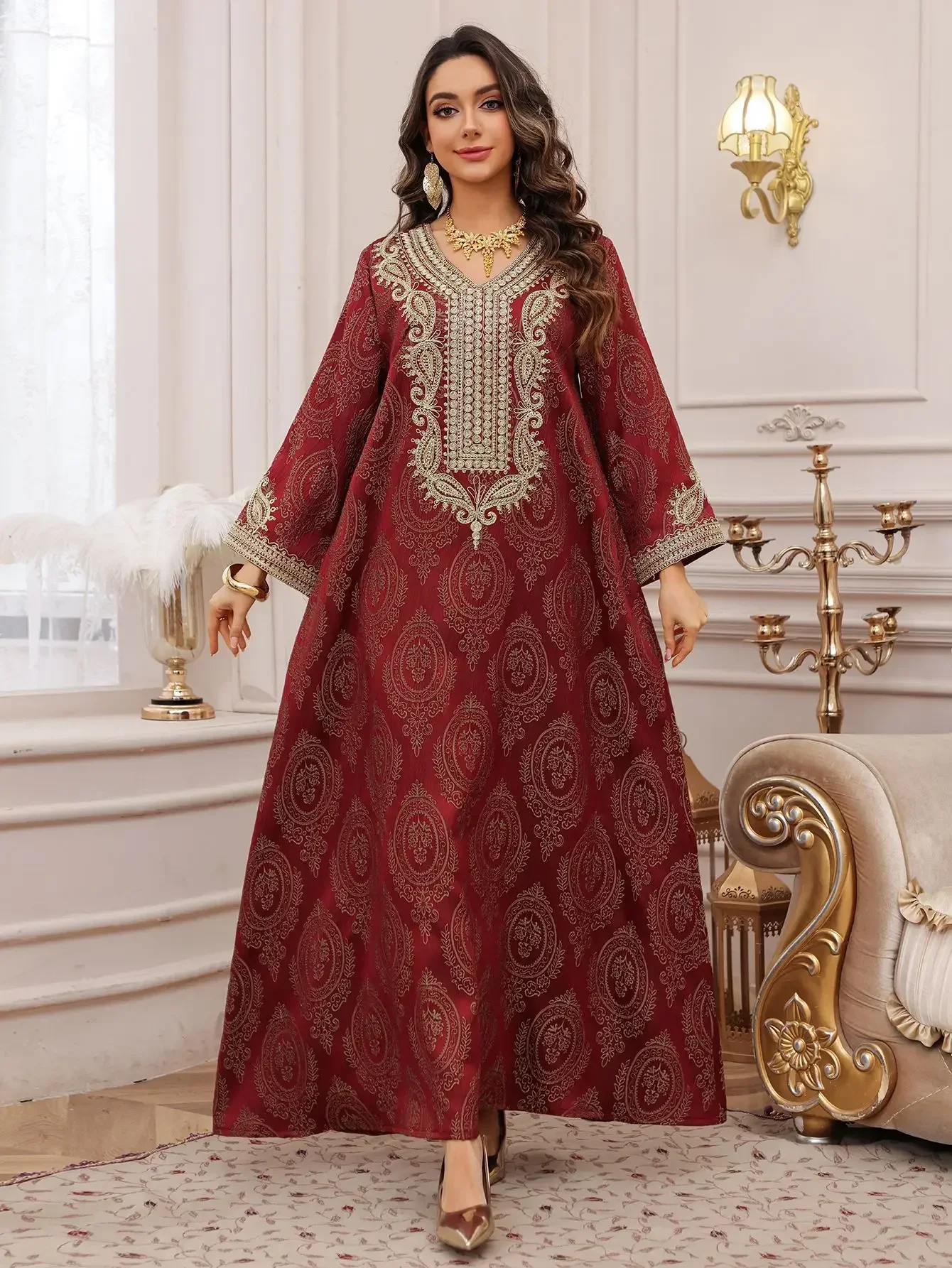 Eid Women Muslim Dress Jalabiya Abaya Dubai Vestidos Largos Party Caftan Ramadan Long Dresses Abayas Kaftan Arab Long Robe 2025