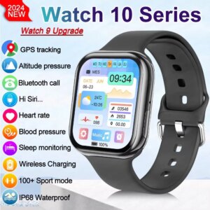 2025 Series 10 Watch 10 GPS Smart Watch Memory Music Video Bluetooth Call Heart Rate Waterproof NFC Smartwatch For Apple Android