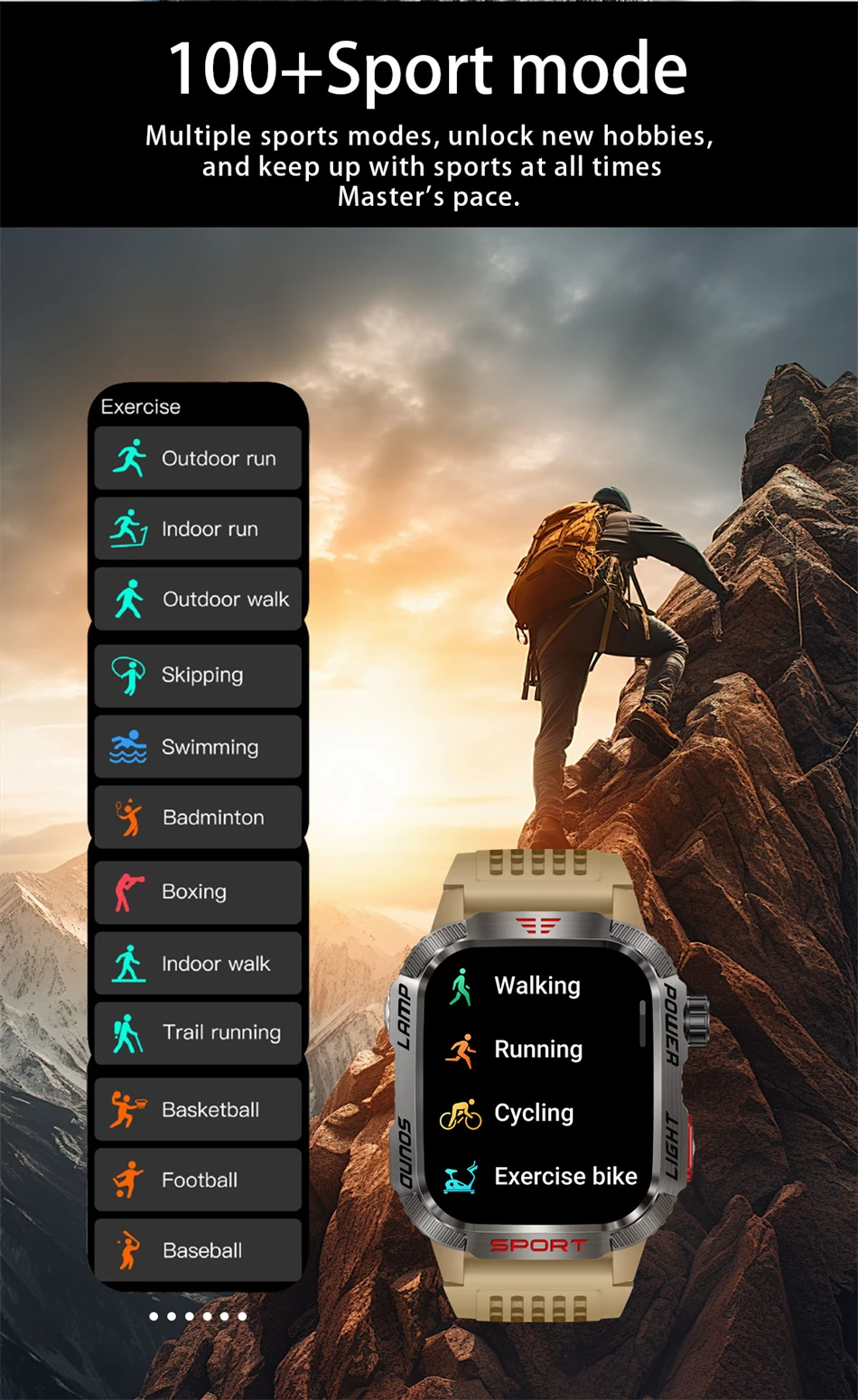 New For Huawei Xiaomi Military GPS Smart Watch Men Flashlight Compass Waterproof Outdoor Sport Tracker Bluetooth Call Smartwatch New For Huawei Xiaomi Military GPS Smart Watch Men Flashlight Compass Waterproof Outdoor Sport Tracker Bluetooth Call Smartwatch