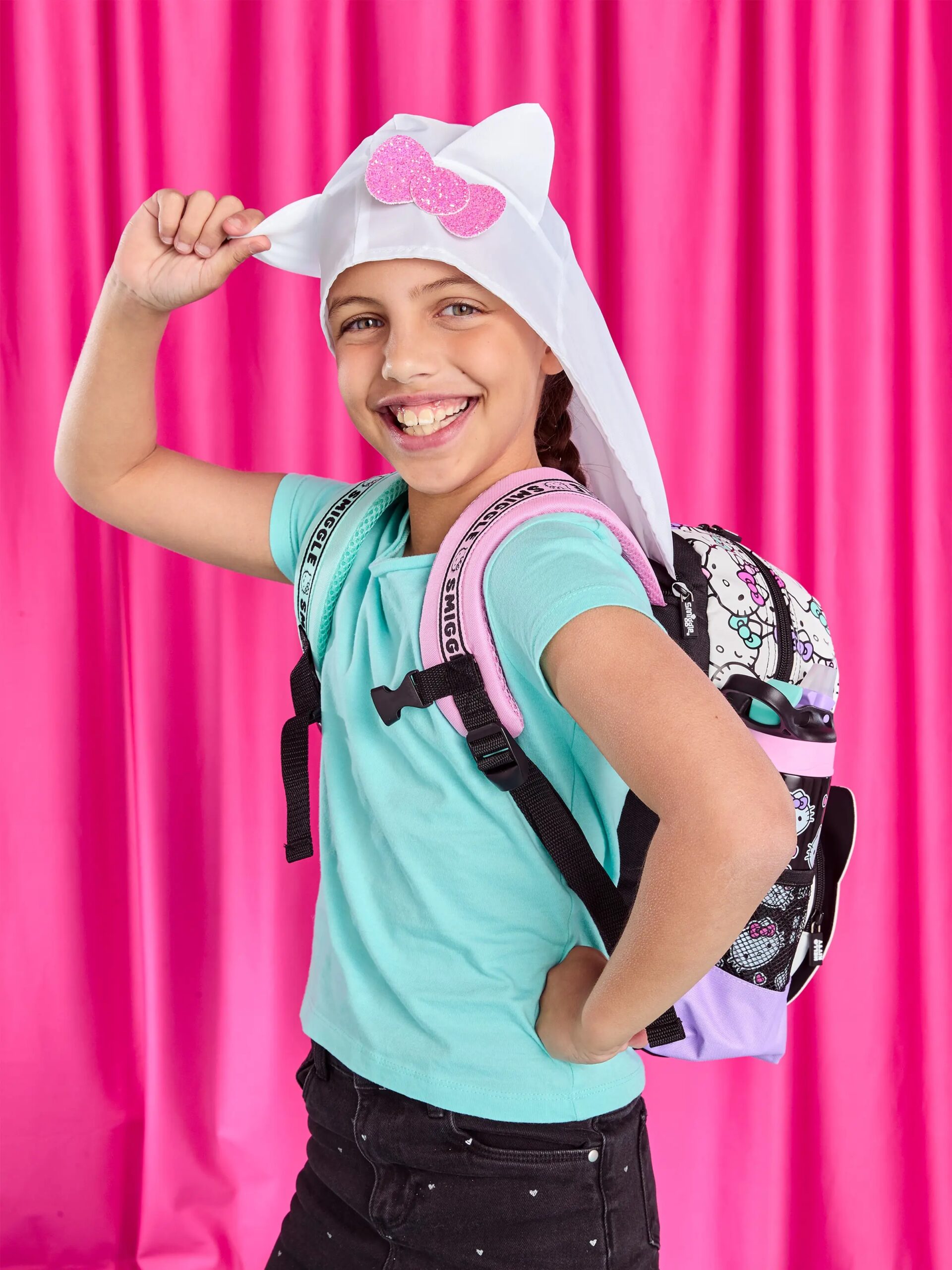 Hot Sales New Australia Smiggle Hello Kitty Cartoon Series Children School Bag Anime Backpack Student Gift