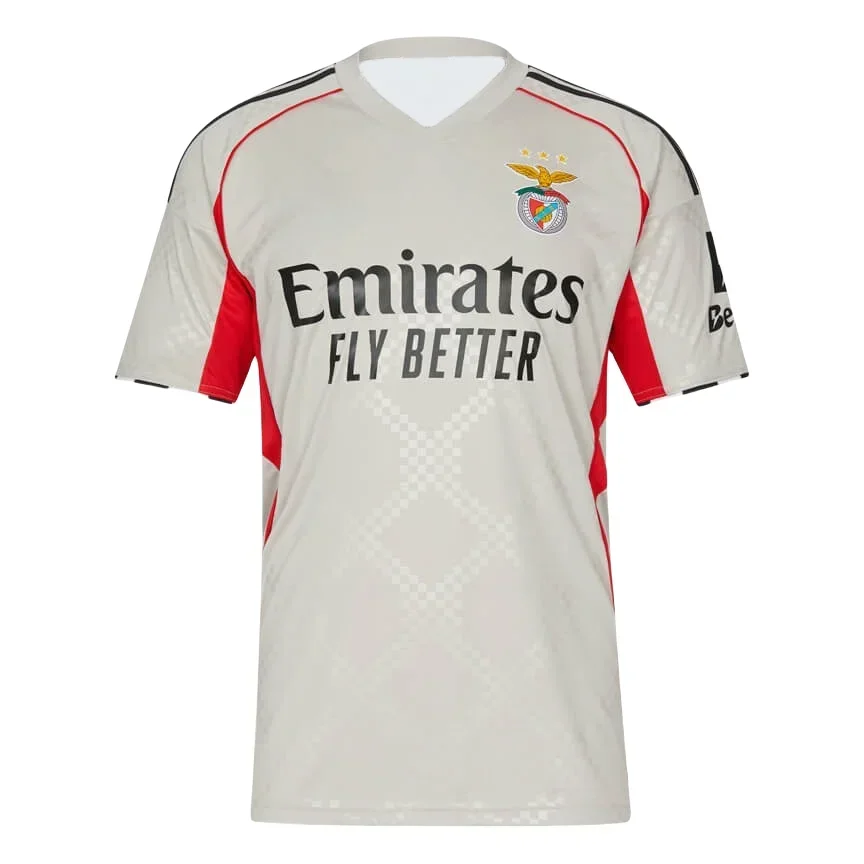 2025 New Portugal Football Benfica Home Shirt Men's Quick-Drying Breathable T-Shirt Benfica Away Shirt Football Training Top