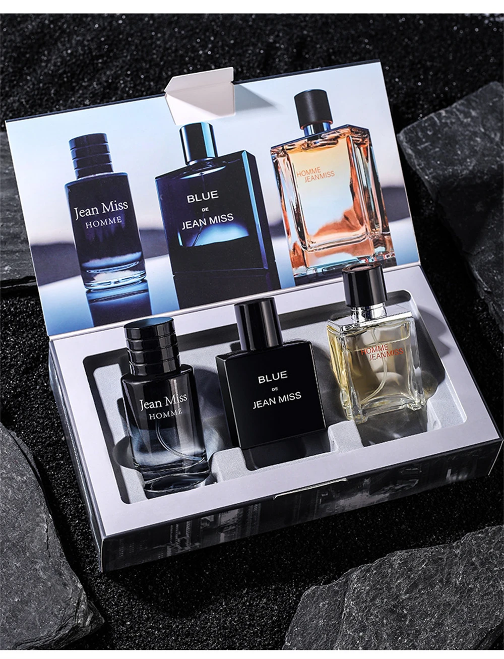 High Quality Men Perfume Hombre 90ml Gift Box 3pcs Set Colognes Scent Fascination Man Perfumes Masculinos Lasting Parfum Heren