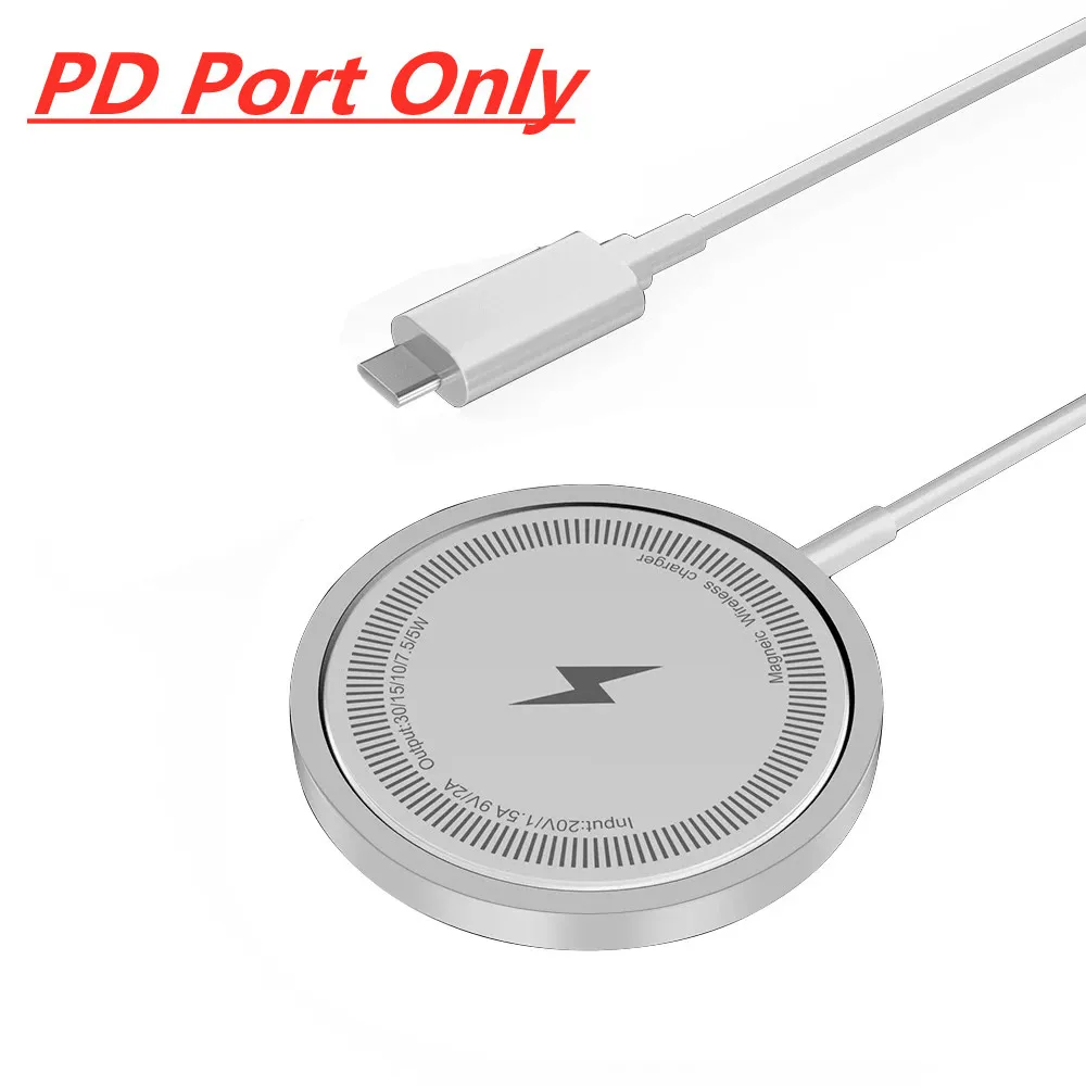 Magnetic Wireless Charger Fast Charging Pad Stand for iPhone 16 15 14 13 12Pro Max Airpods PD USB A Phone Chargers Dock Station Magnetic Wireless Charger Fast Charging Pad Stand for iPhone 16 15 14 13 12Pro Max Airpods PD USB A Phone Chargers Dock Station