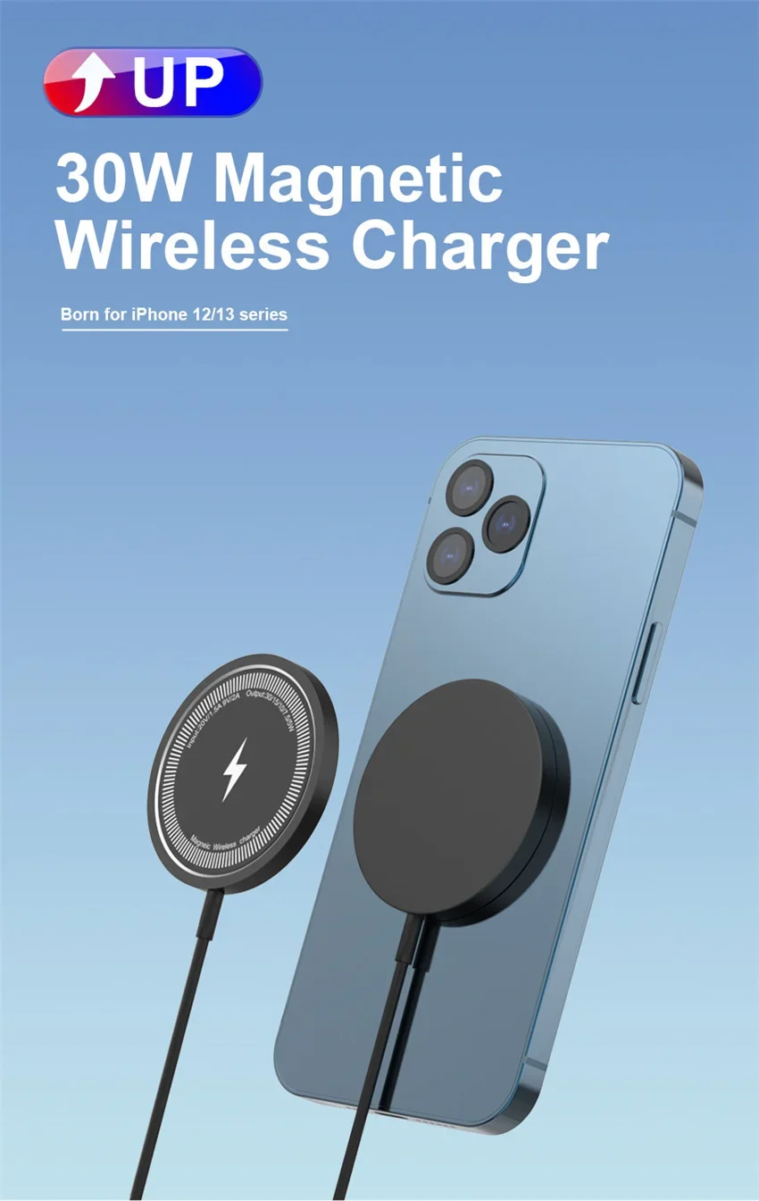 Magnetic Wireless Charger Fast Charging Pad Stand for iPhone 16 15 14 13 12Pro Max Airpods PD USB A Phone Chargers Dock Station Magnetic Wireless Charger Fast Charging Pad Stand for iPhone 16 15 14 13 12Pro Max Airpods PD USB A Phone Chargers Dock Station
