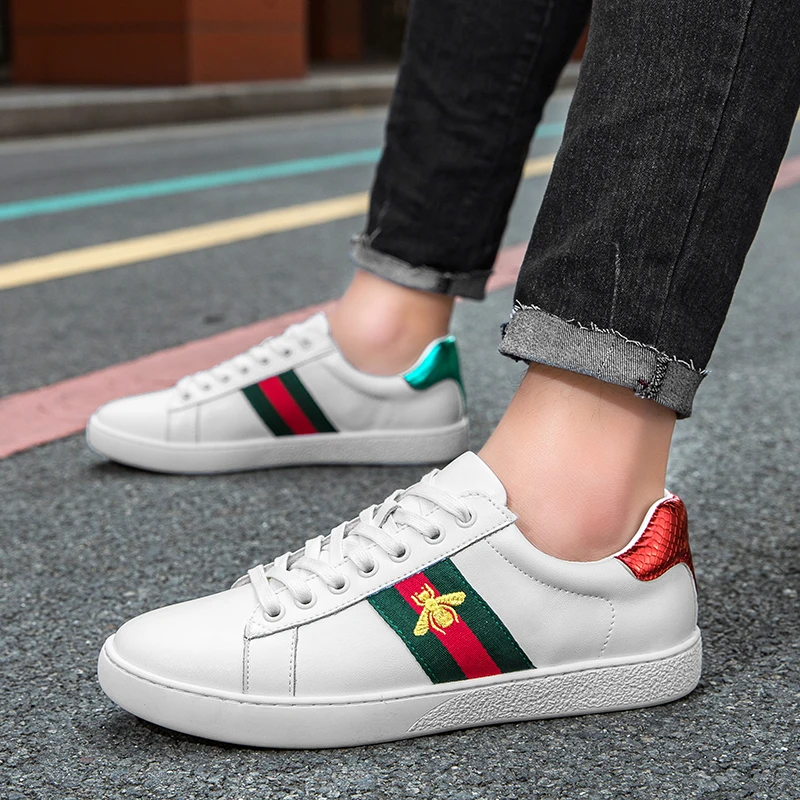 Sneakers Man Flat High-quality Casual Sports Leather Comfortable Walking Shoes Luxury Design Original Skate Shoes for Men