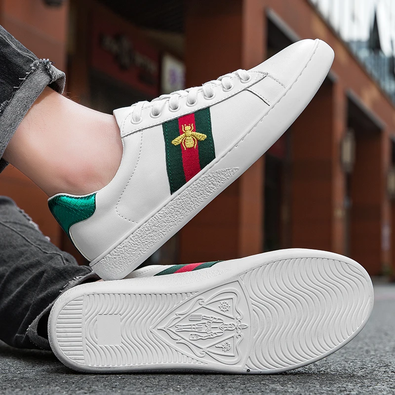 Sneakers Man Flat High-quality Casual Sports Leather Comfortable Walking Shoes Luxury Design Original Skate Shoes for Men