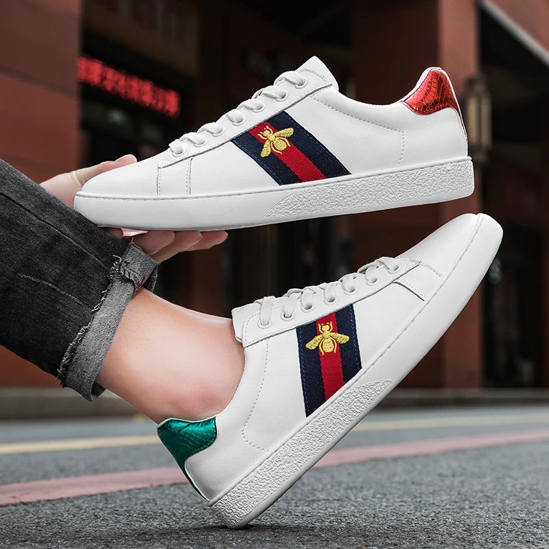 Sneakers Man Flat High-quality Casual Sports Leather Comfortable Walking Shoes Luxury Design Original Skate Shoes for Men