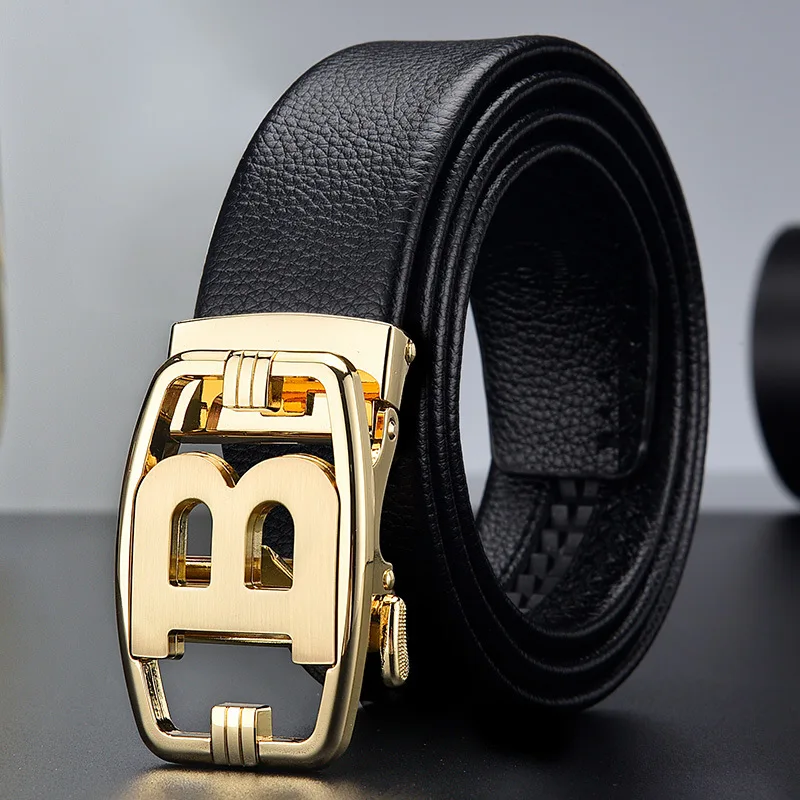 Luxury Brand Men Belt High Quality Leather Business Designer famous Belts for men Jeans Strap Male Metal Buckle belt