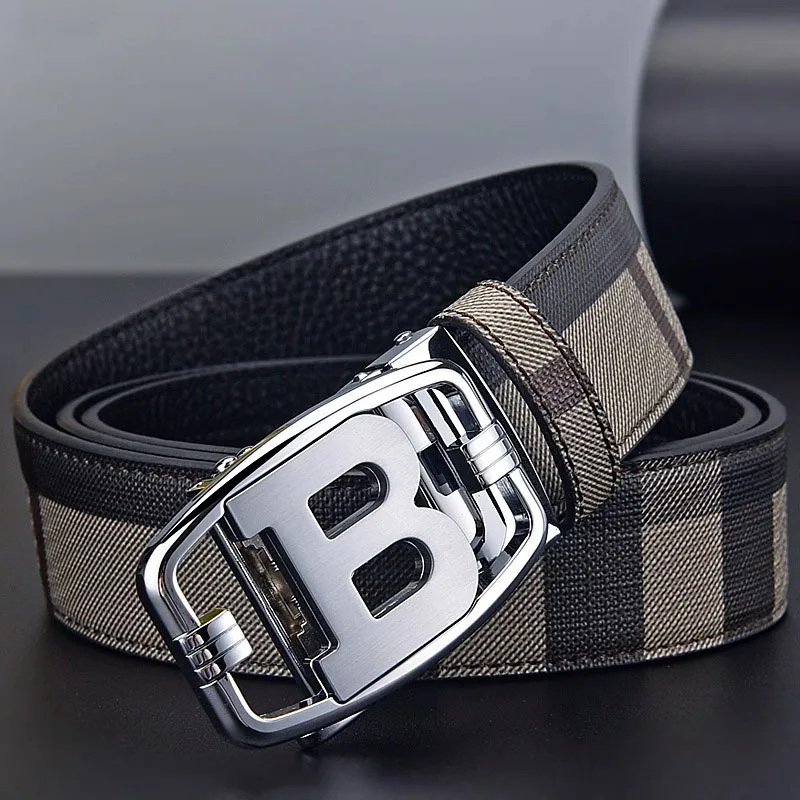 Luxury Brand Men Belt High Quality Leather Business Designer famous Belts for men Jeans Strap Male Metal Buckle belt