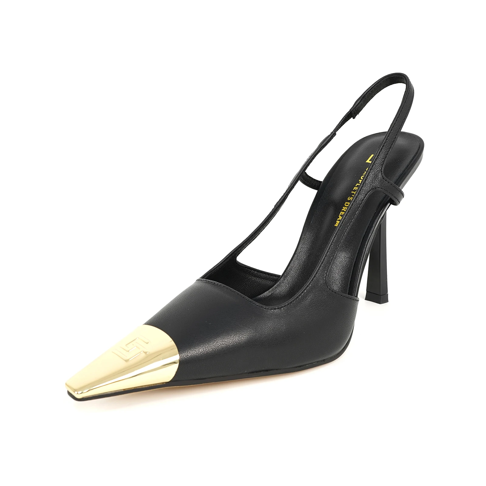 2024Women's Cowhide High Heels Hollow Out Women's Shoes Fashionable and Sexy Office Sandals Iron Headed Banquet Party High Heels