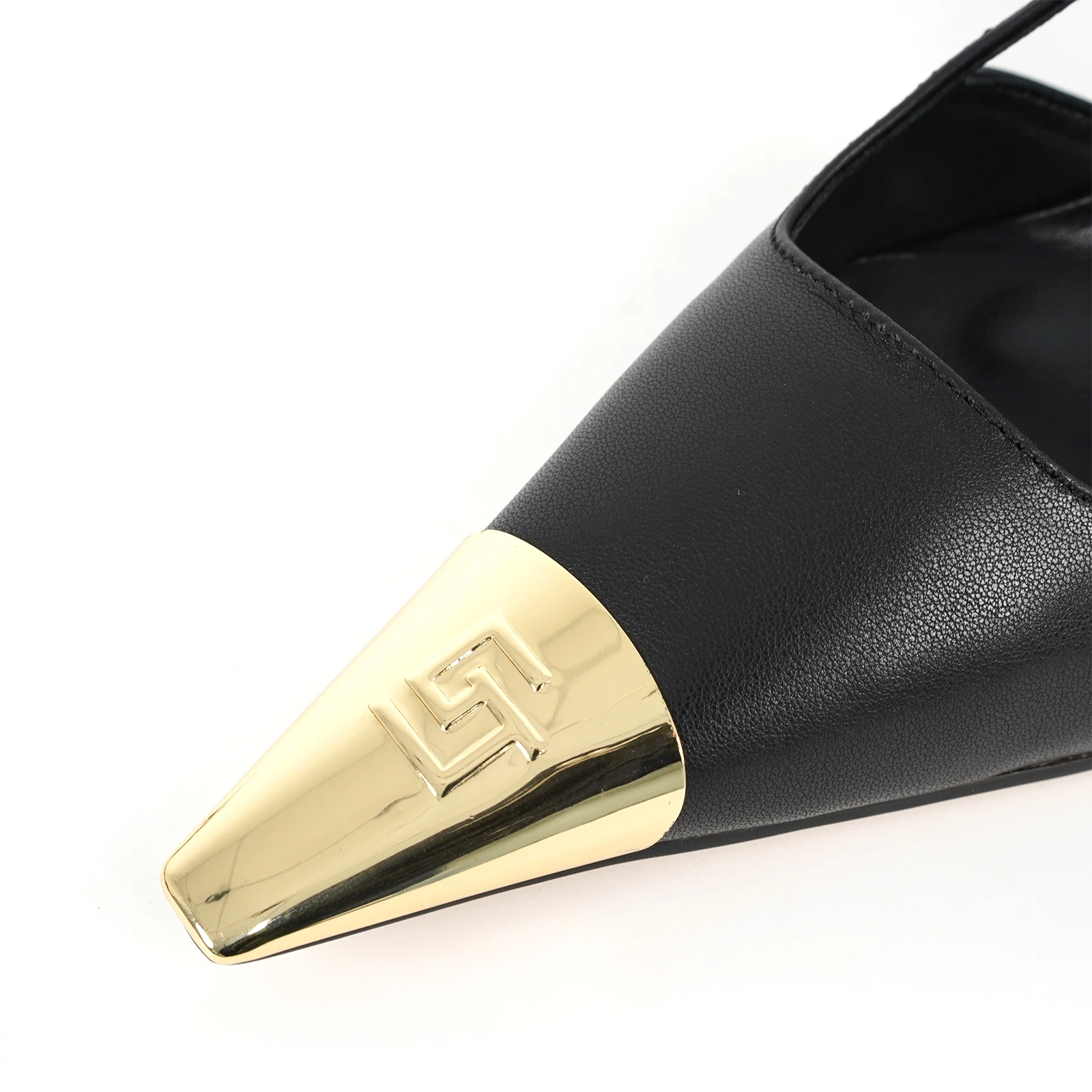2024Women's Cowhide High Heels Hollow Out Women's Shoes Fashionable and Sexy Office Sandals Iron Headed Banquet Party High Heels