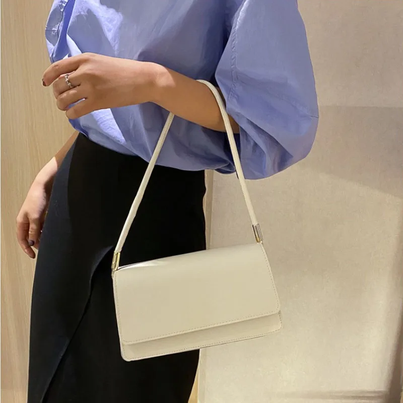 Luxury Brand Crossbody Bags for Women Fashion Design Underarm 2025 Woman Shoulder Bag Female Handbag and Purses Solid Color
