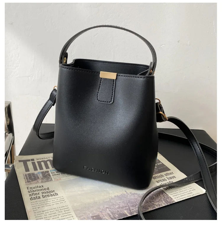 Women PU Leather Handbag Casual Tote Bag Lady Messenger Shoulder Bag Brand Design Female Totes Bolsa Black