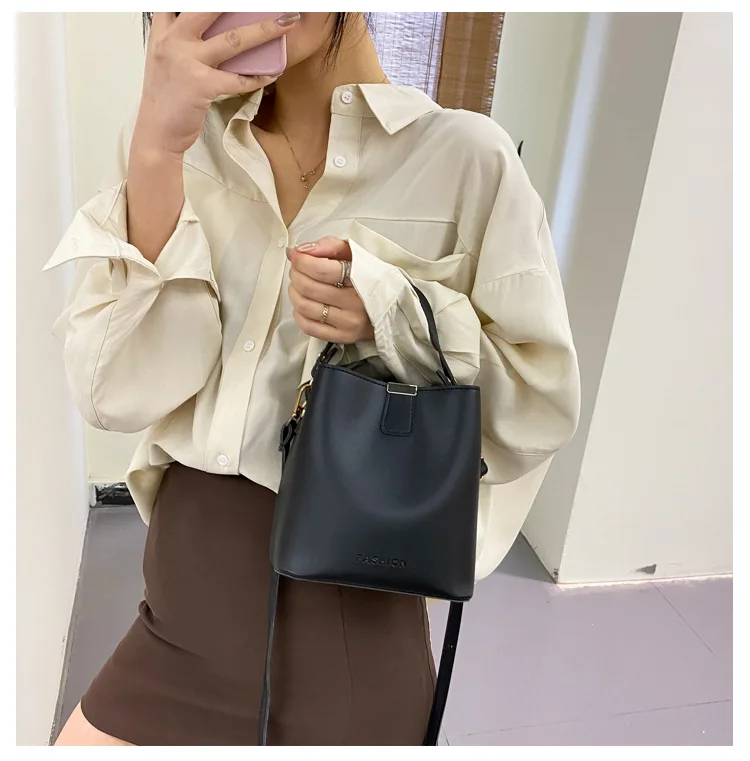 Women PU Leather Handbag Casual Tote Bag Lady Messenger Shoulder Bag Brand Design Female Totes Bolsa Black