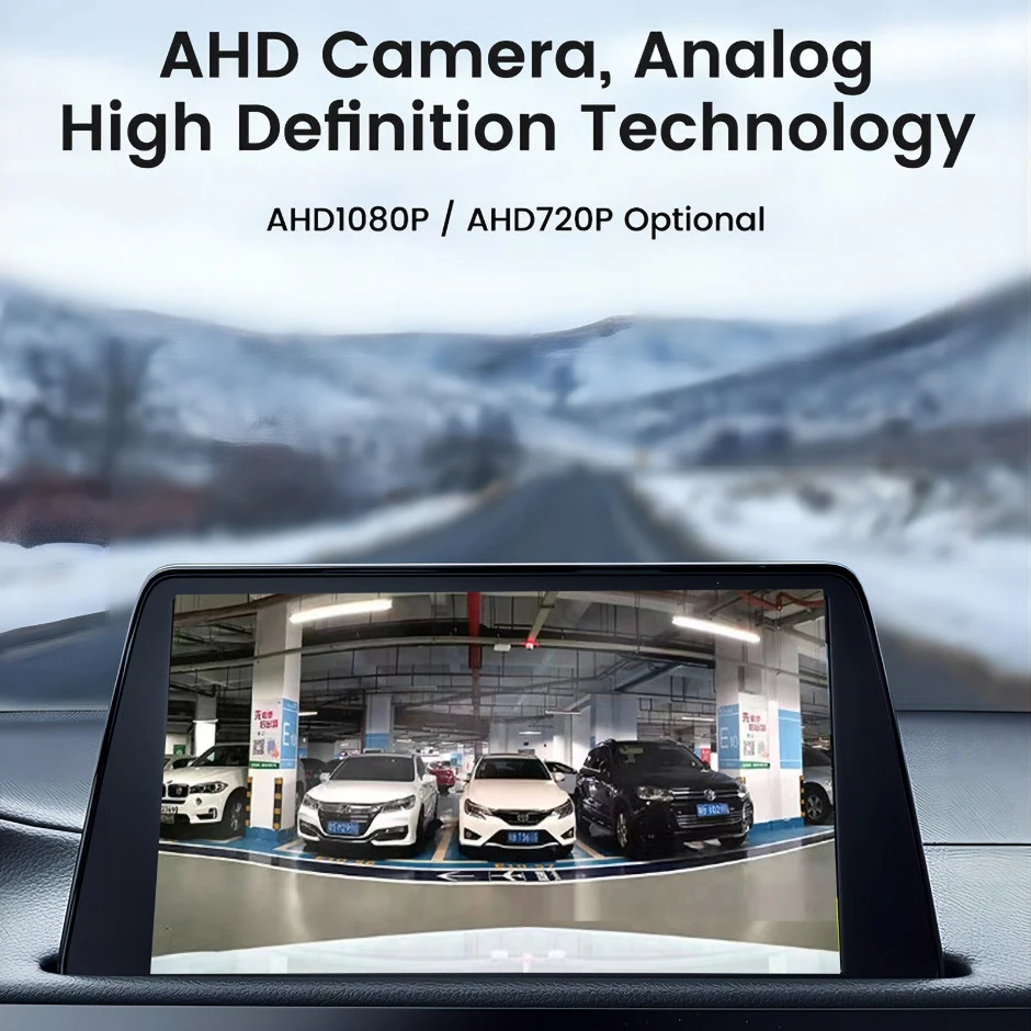 Car Rear View Camera AHD CVBS 1080P Full HD Reversing Image Camera 170° Wide Angle Night Vision Fisheye Len Car Reversing Camera