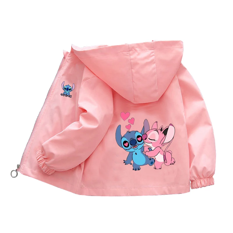 Sanrio Girls Cartoon Kuromi Cinnamoroll Jacket Hello Kitty ‌Princess Coats Spring Autumn Kids Hooded Jackets Casual Outerwear