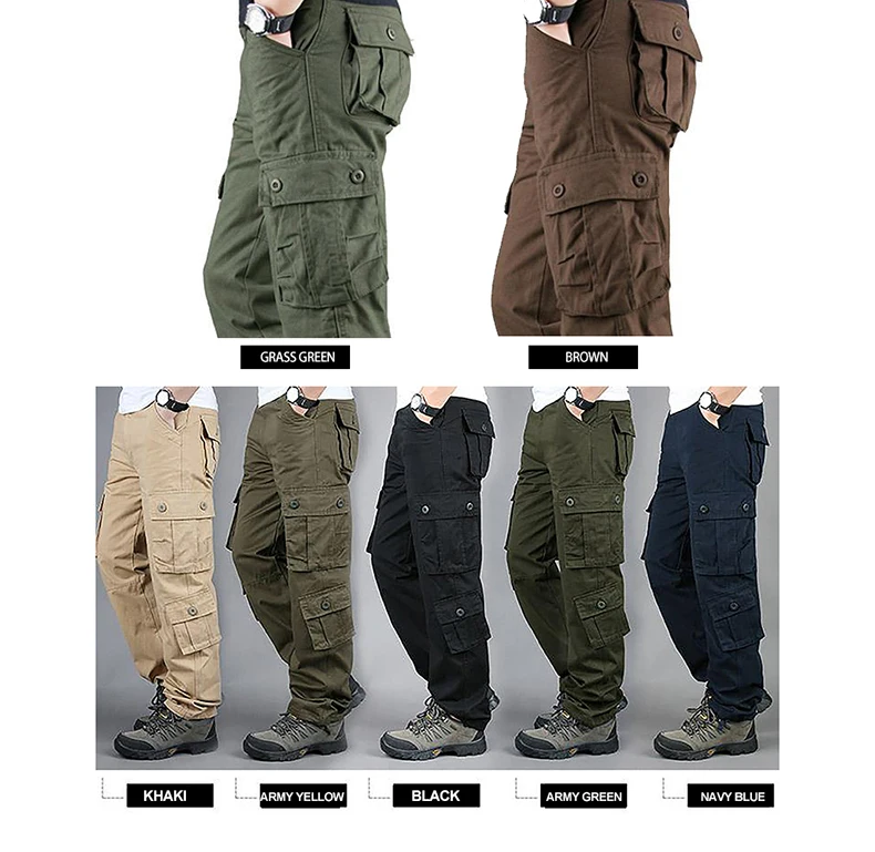 Tactical Cargo Pants Men Cotton Overalls Outdoor Work Trousers Big Size Hombre Clothing Camo Hiking Pants Tactical Cargo Pants Men Cotton Overalls Outdoor Work Trousers Big Size Hombre Clothing Camo Hiking Pants