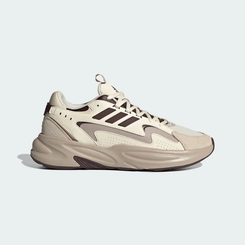 Adidas Cushioning Lightweight Comfortable Outdoor Unisex Thick-Soled Wear-Resistant Dad Shoes Classic Trefoil Ozwave 2.0 Everyday Low-Top Dad Shoes Simple Design Versatile Leg-Lengthening Commuting Height-Increasing Sneakers Trendy Couple Style Jr3201