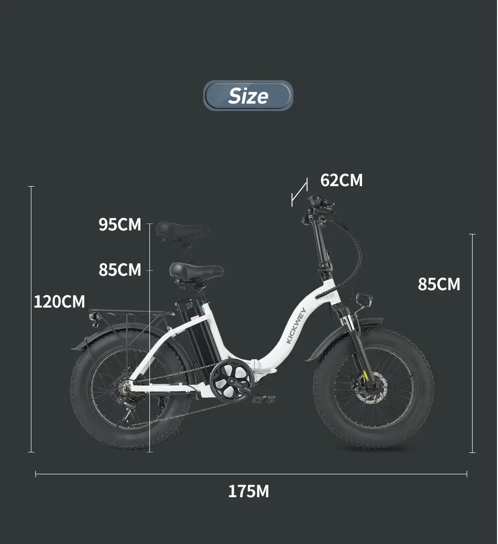 1000W motor 48V 20AH battery Australian warehouse Ebike L20 Fatbike Folding 20 Inch MTB Snow Bike with 50KM/H Electric