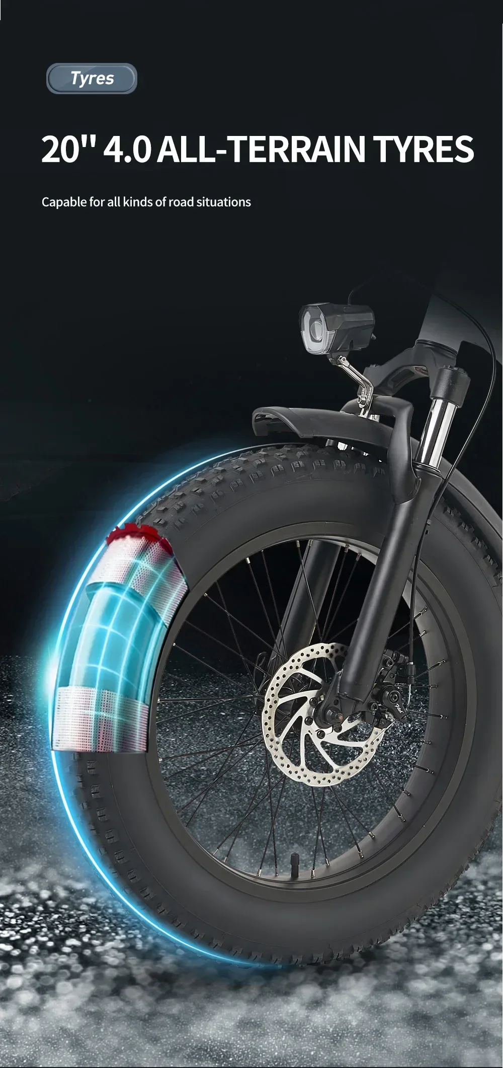 1000W motor 48V 20AH battery Australian warehouse Ebike L20 Fatbike Folding 20 Inch MTB Snow Bike with 50KM/H Electric