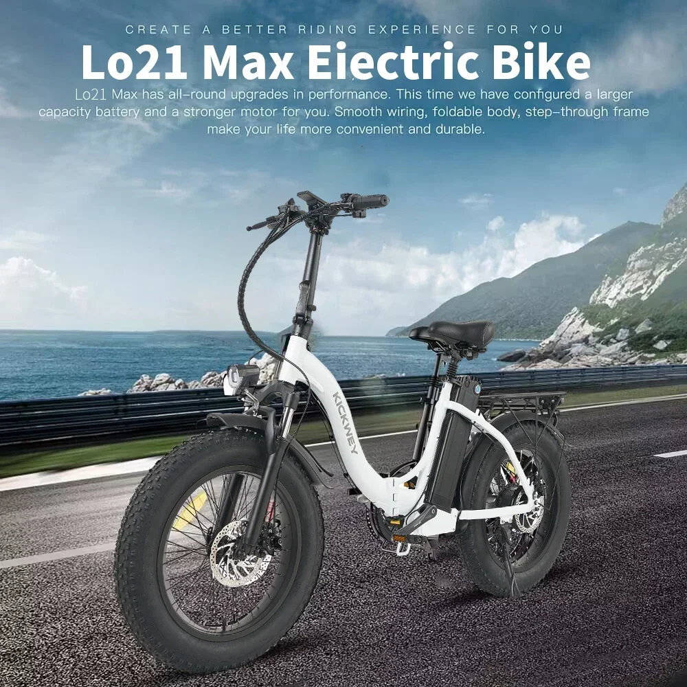 1000W motor 48V 20AH battery Australian warehouse Ebike L20 Fatbike Folding 20 Inch MTB Snow Bike with 50KM/H Electric
