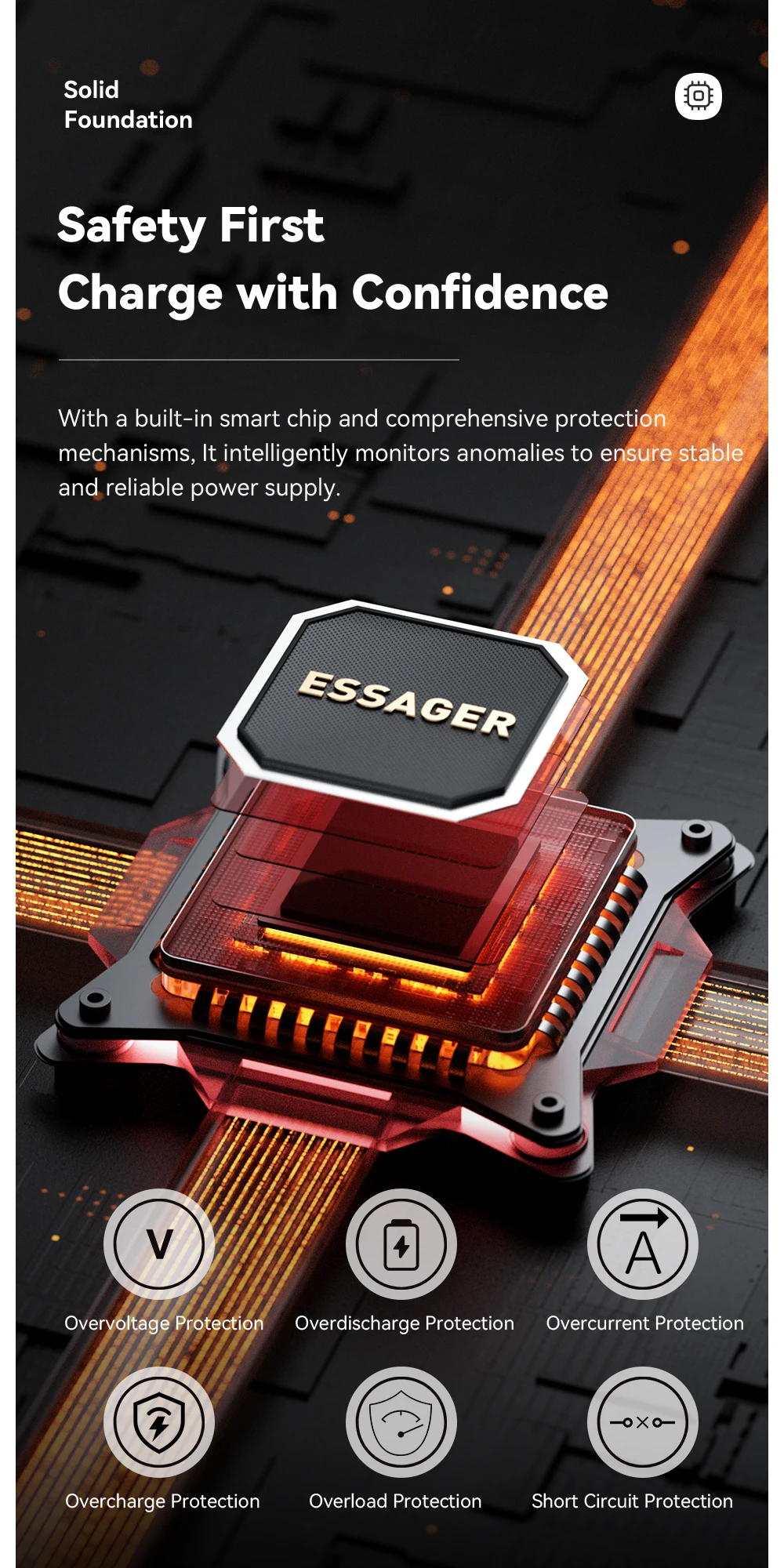 Essager Power Bank 20000mAh Portable PD 65W Fast Charging  Mobile Phone External Battery Powerbank For iPhone17 16 15 Laptop Mac