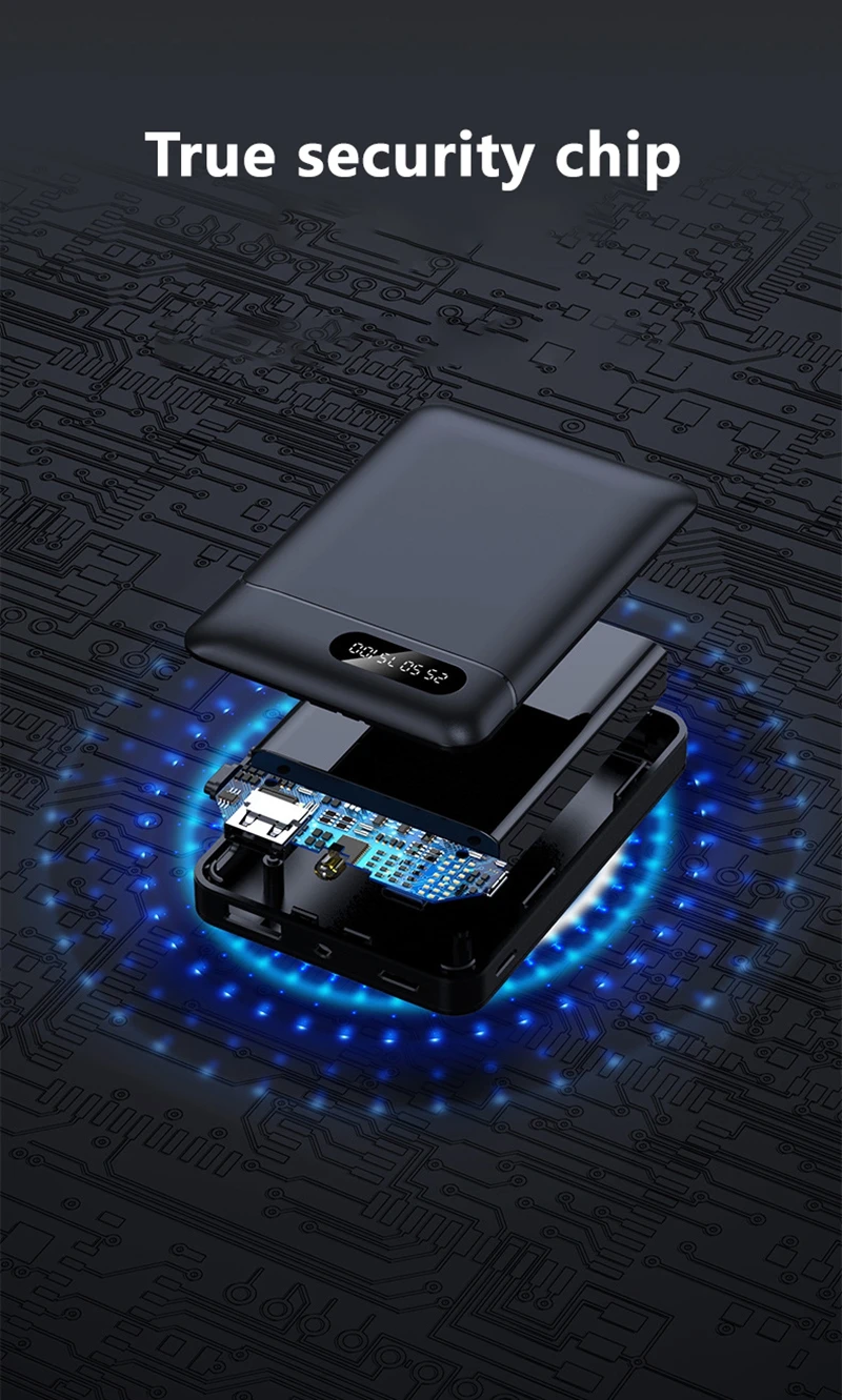 VIVO 30000mAh Power Bank 5V/2.1A Large Capacity Portable External Battery LED Digital Display Outdoor Power For IPhone Android