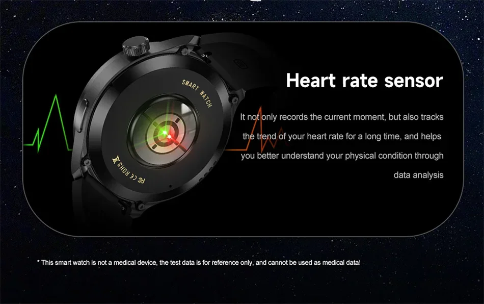 2026 Smart Watch Always display AMOLED NFC Bluetooth Call GPS trajectory Waterproof Health Sport Smartwatch Men for Android iOS