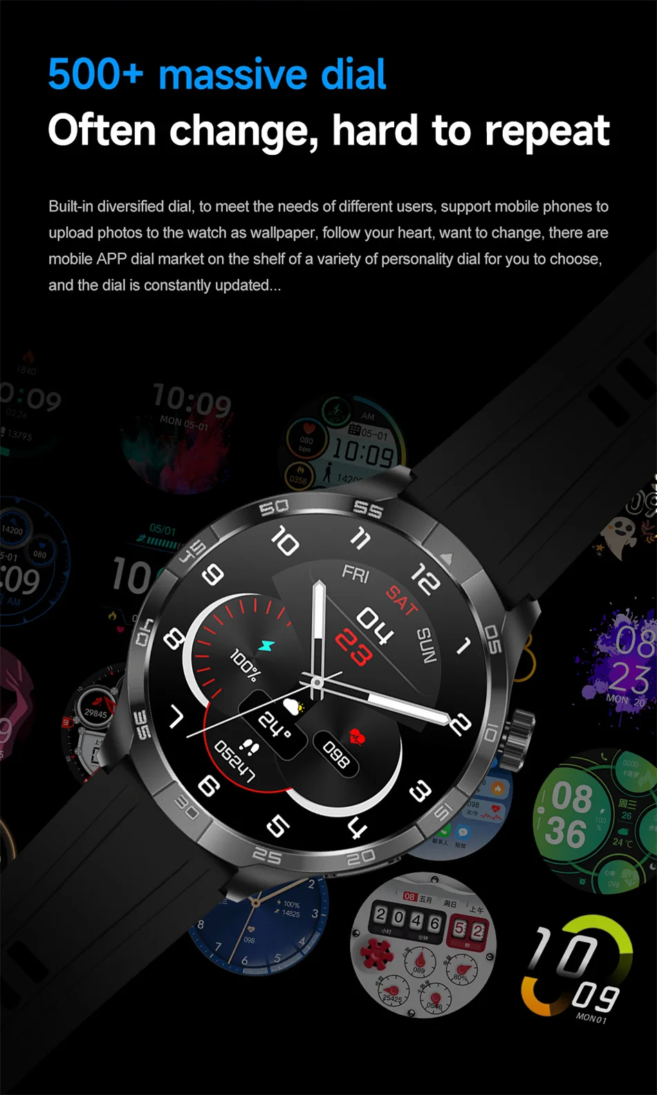 2026 Smart Watch Always display AMOLED NFC Bluetooth Call GPS trajectory Waterproof Health Sport Smartwatch Men for Android iOS