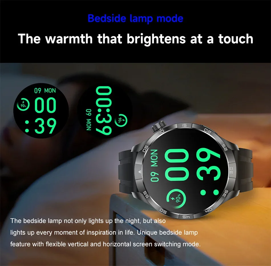 2026 Smart Watch Always display AMOLED NFC Bluetooth Call GPS trajectory Waterproof Health Sport Smartwatch Men for Android iOS
