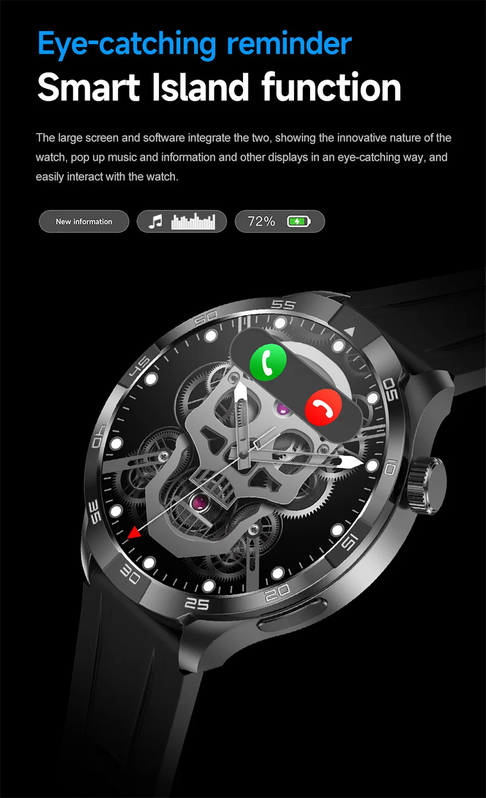 2026 Smart Watch Always display AMOLED NFC Bluetooth Call GPS trajectory Waterproof Health Sport Smartwatch Men for Android iOS