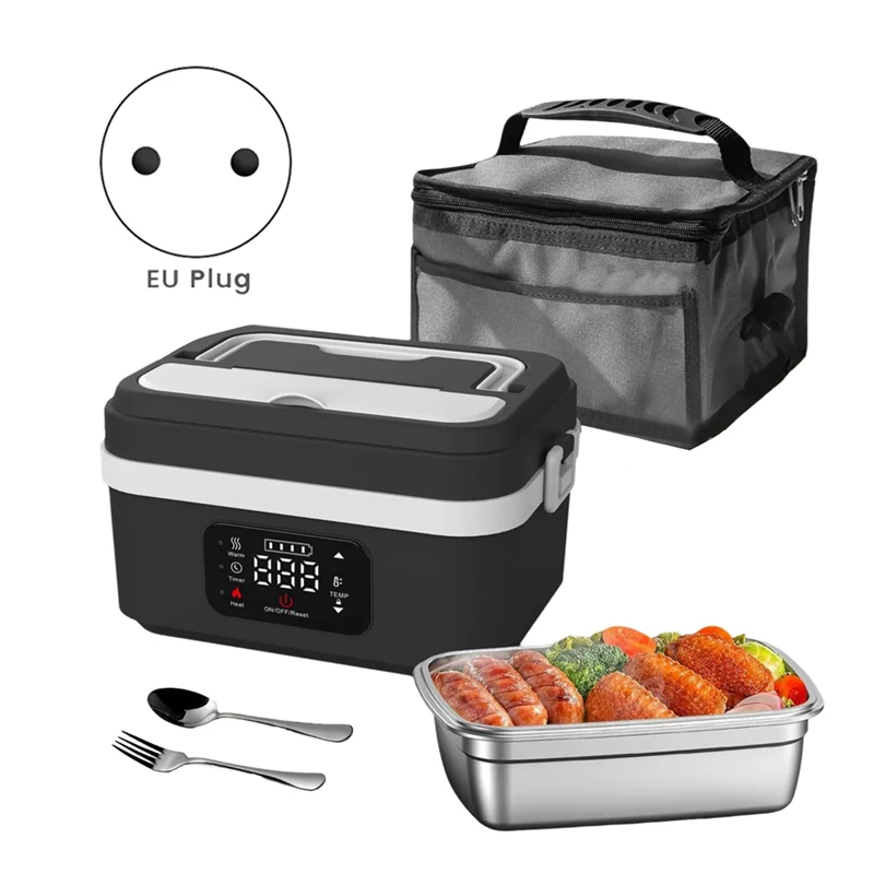 B13C Electric Heated Lunch Box Cordless Rechargeable Lunch Box With 8000Mah Battery Battery Powered Food Warmers