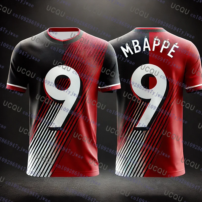2026 New Special Edition Mbappé No.9 Football Jersey Overszied Training Uniform Breathable Quick Dry Fashion Tshirt Kid/Adult