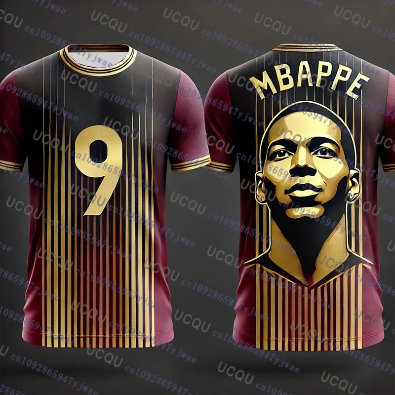 2026 New Special Edition Mbappé No.9 Football Jersey Overszied Training Uniform Breathable Quick Dry Fashion Tshirt Kid/Adult