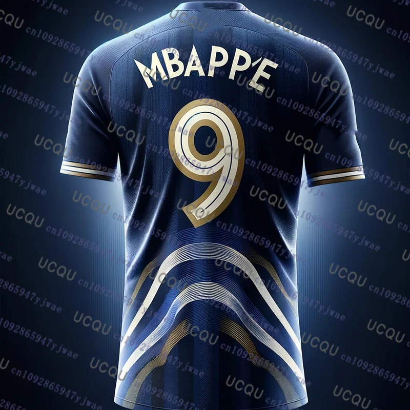 2026 New Special Edition Mbappé No.9 Football Jersey Overszied Training Uniform Breathable Quick Dry Fashion Tshirt Kid/Adult