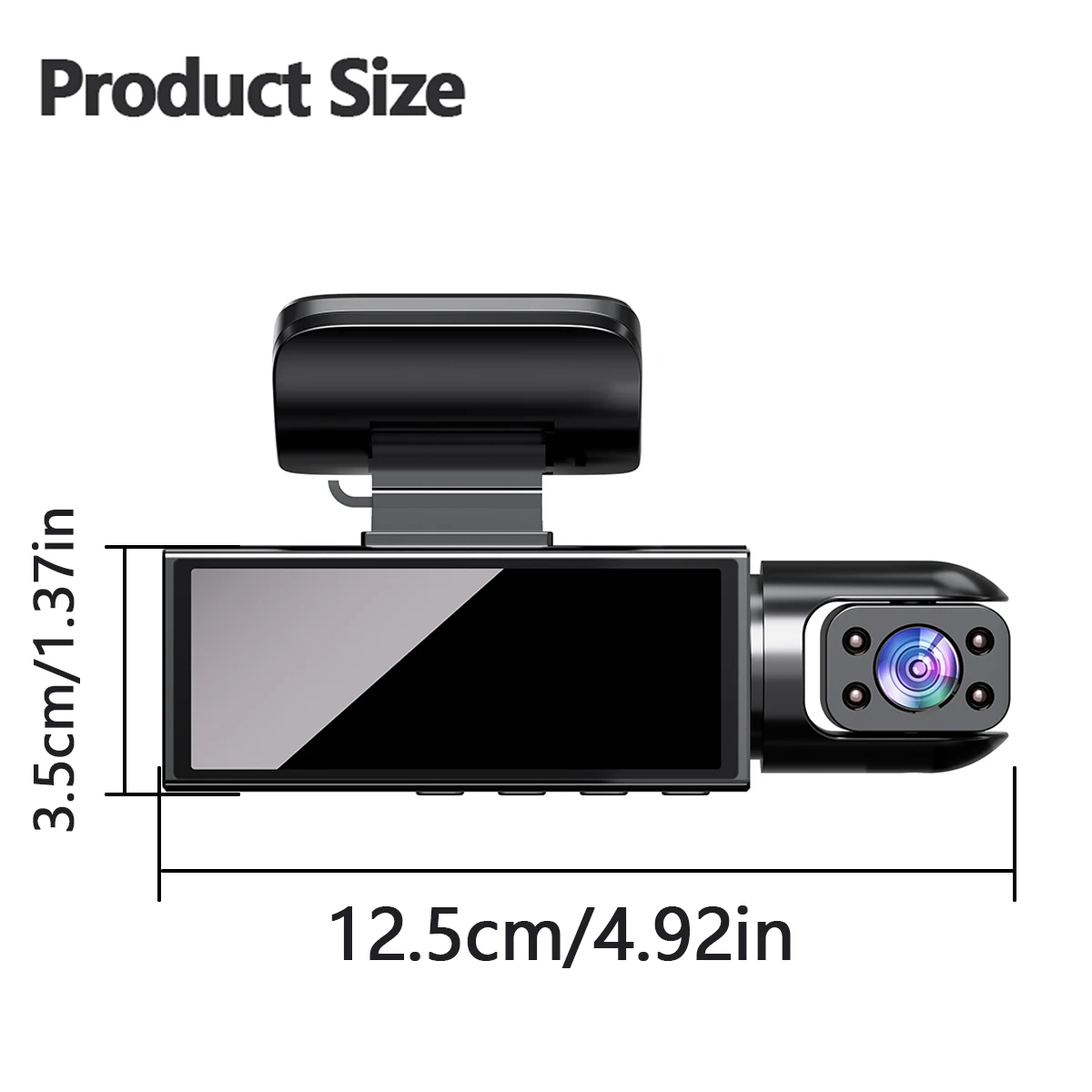 1080P Dash Cam for Car 2/3 Lens Options Front Rear Interior Surveillance & Drive Recorder