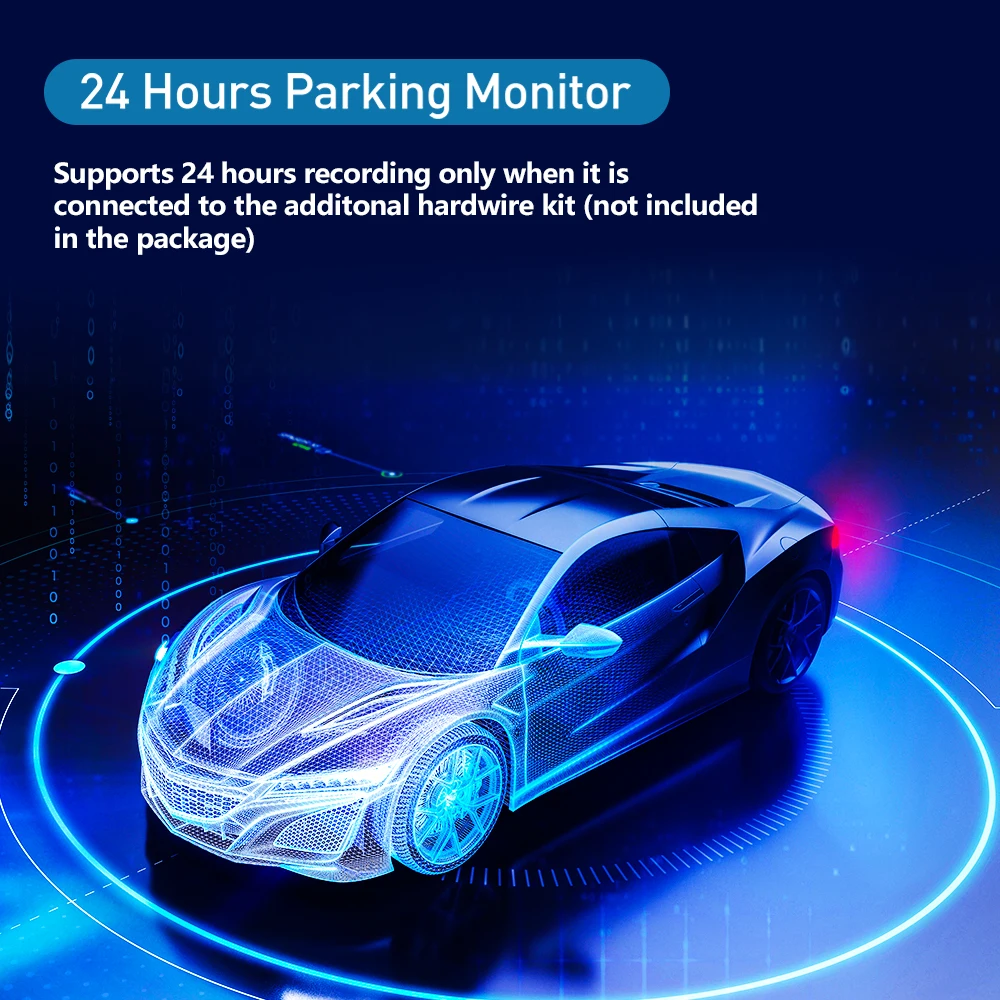 1080P Dash Cam for Car 2/3 Lens Options Front Rear Interior Surveillance & Drive Recorder