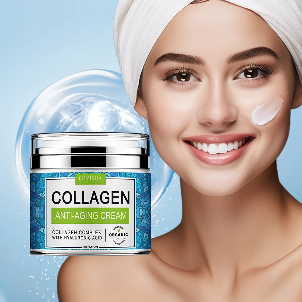 ENVISHA Face Cream Collagen Hyaluronic Acid Skin Care Anti-Wrinkle Moisturizing Anti-Aging Night Shrink Pores Whitening Smooth ENVISHA Face Cream Collagen Hyaluronic Acid Skin Care Anti-Wrinkle Moisturizing Anti-Aging Night Shrink Pores Whitening Smooth