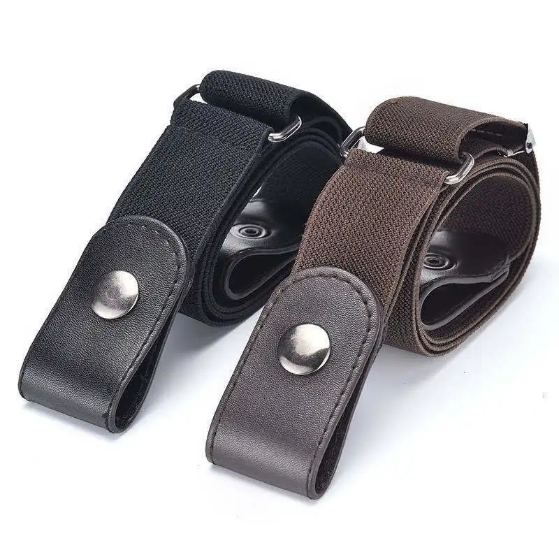 2/1PC Buckle-Free Belt Adjustable Stretch Elastic Waist Band Invisible Belts Women Men Jean Pants Dress No Buckle Easy To Wear