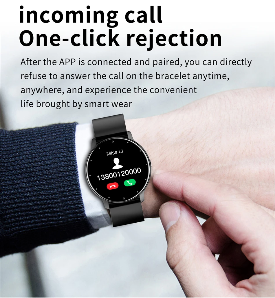 LIGE 2026 Smart watch Ladies Full touch Screen Sports Fitness watch IP67 waterproof Bluetooth For Android iOS Smart watch Female