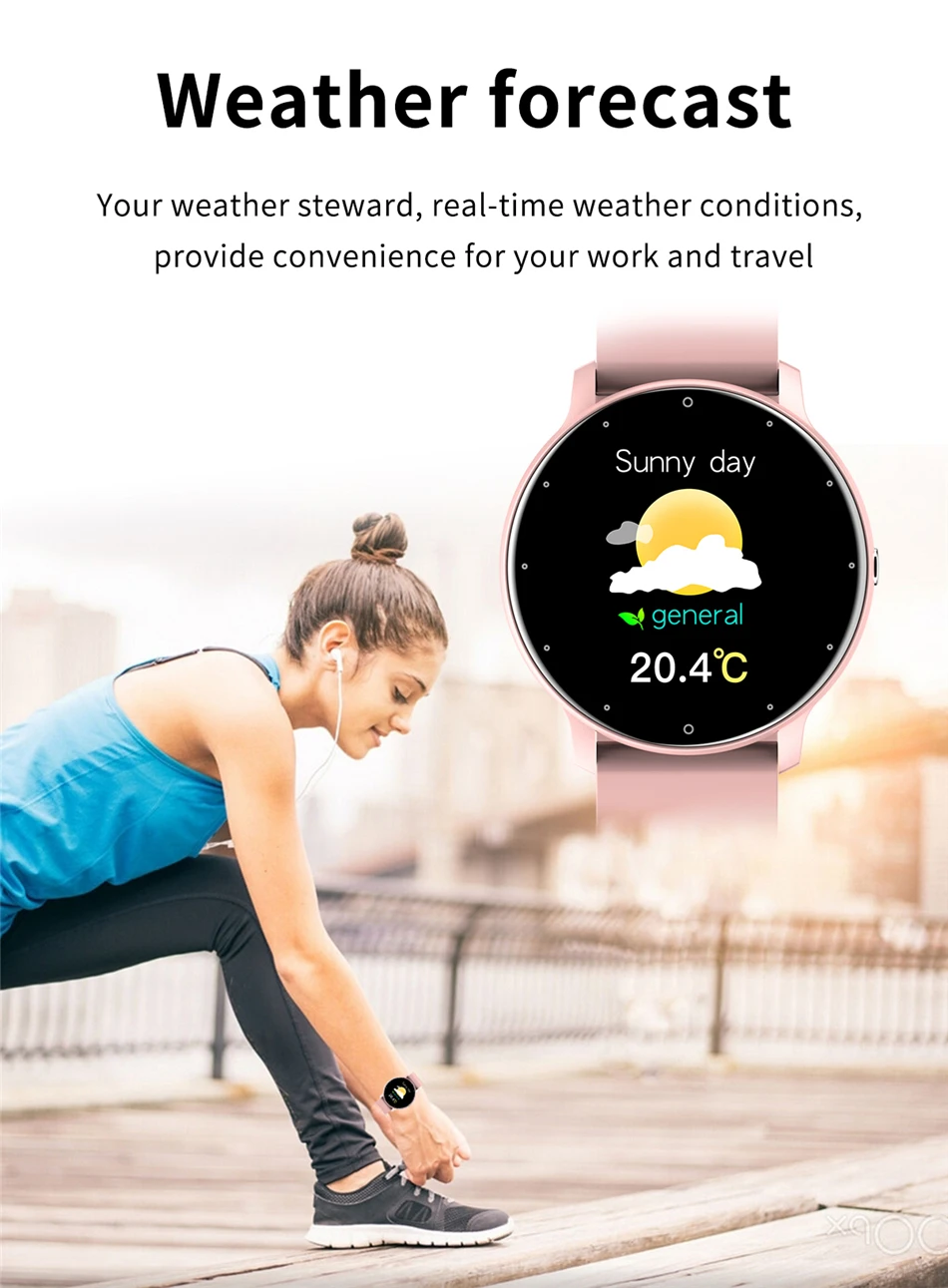 LIGE 2026 Smart watch Ladies Full touch Screen Sports Fitness watch IP67 waterproof Bluetooth For Android iOS Smart watch Female