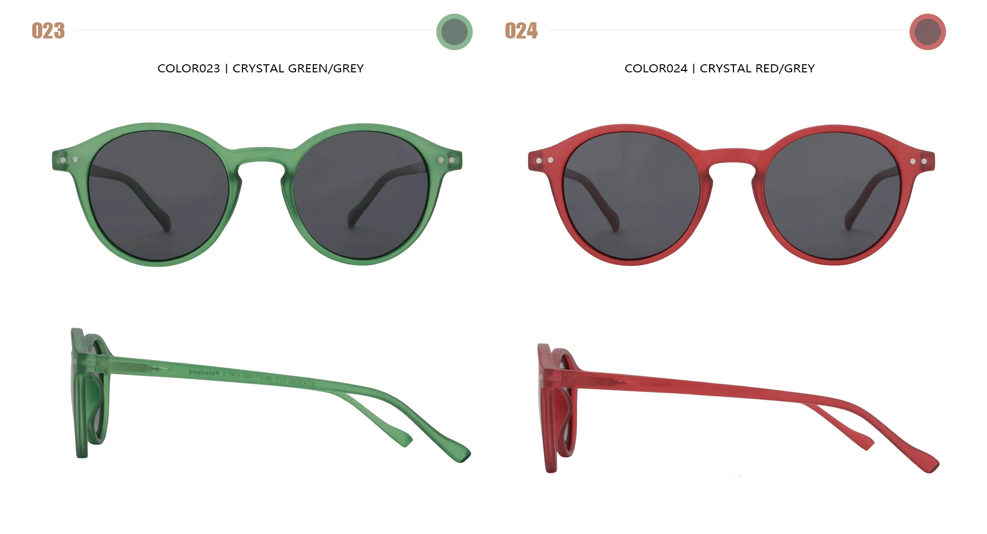 ZENOTTIC (S Size) Retro Circular Polarized Sunglasses 2026 2025 Men Women Vintage Small Round Sun Glasses UV400 Goggles Shades